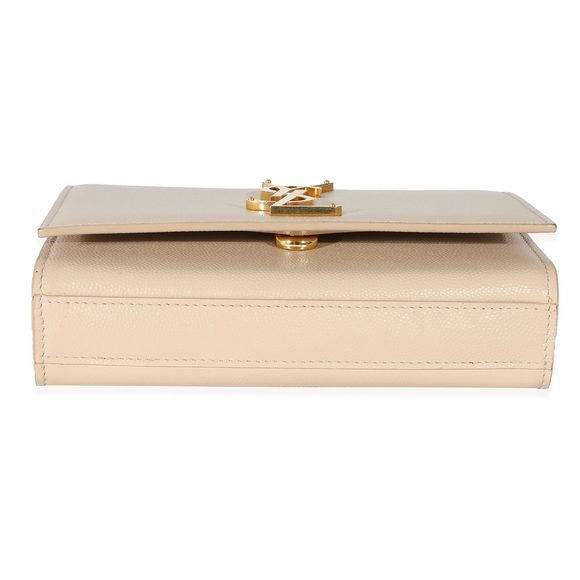Saint Laurent Beige Grain De Poudre Small Kate Chain Bag - Picture 4 of 6
